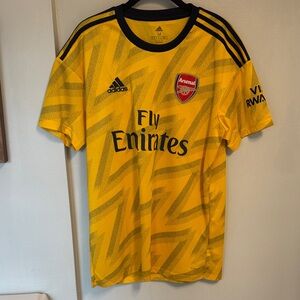 Adidas Arsenal Yellow and Black Soccer Jersey